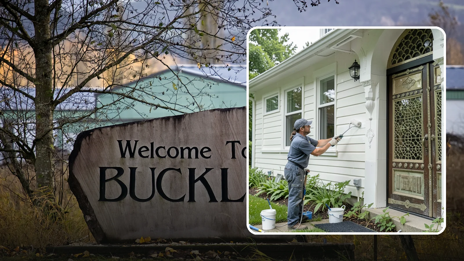 Exterior Painting in Buckley, Pierce County, WA - Exterior painting protects and renews your home's siding, trim, and eaves against the wet Western Washington climate.