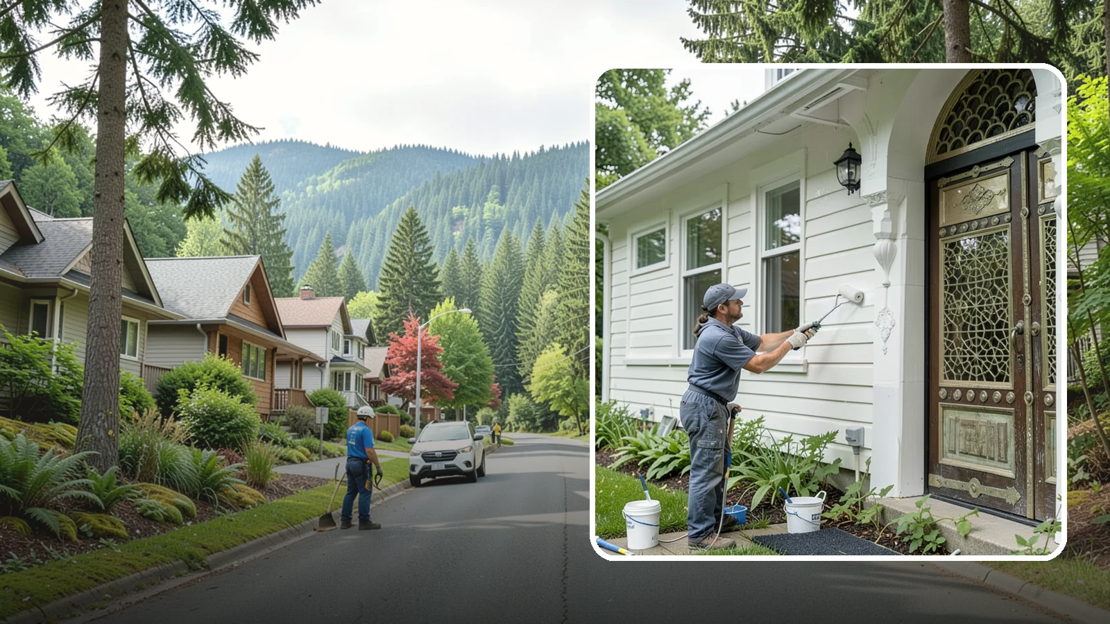 Exterior Painting in Darrington, Snohomish County, WA - Exterior painting protects and renews your home's siding, trim, and eaves against the wet Western Washington climate.