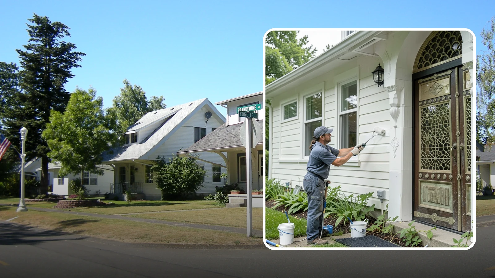 Exterior Painting in DuPont, Pierce County, WA - Exterior painting protects and renews your home's siding, trim, and eaves against the wet Western Washington climate.