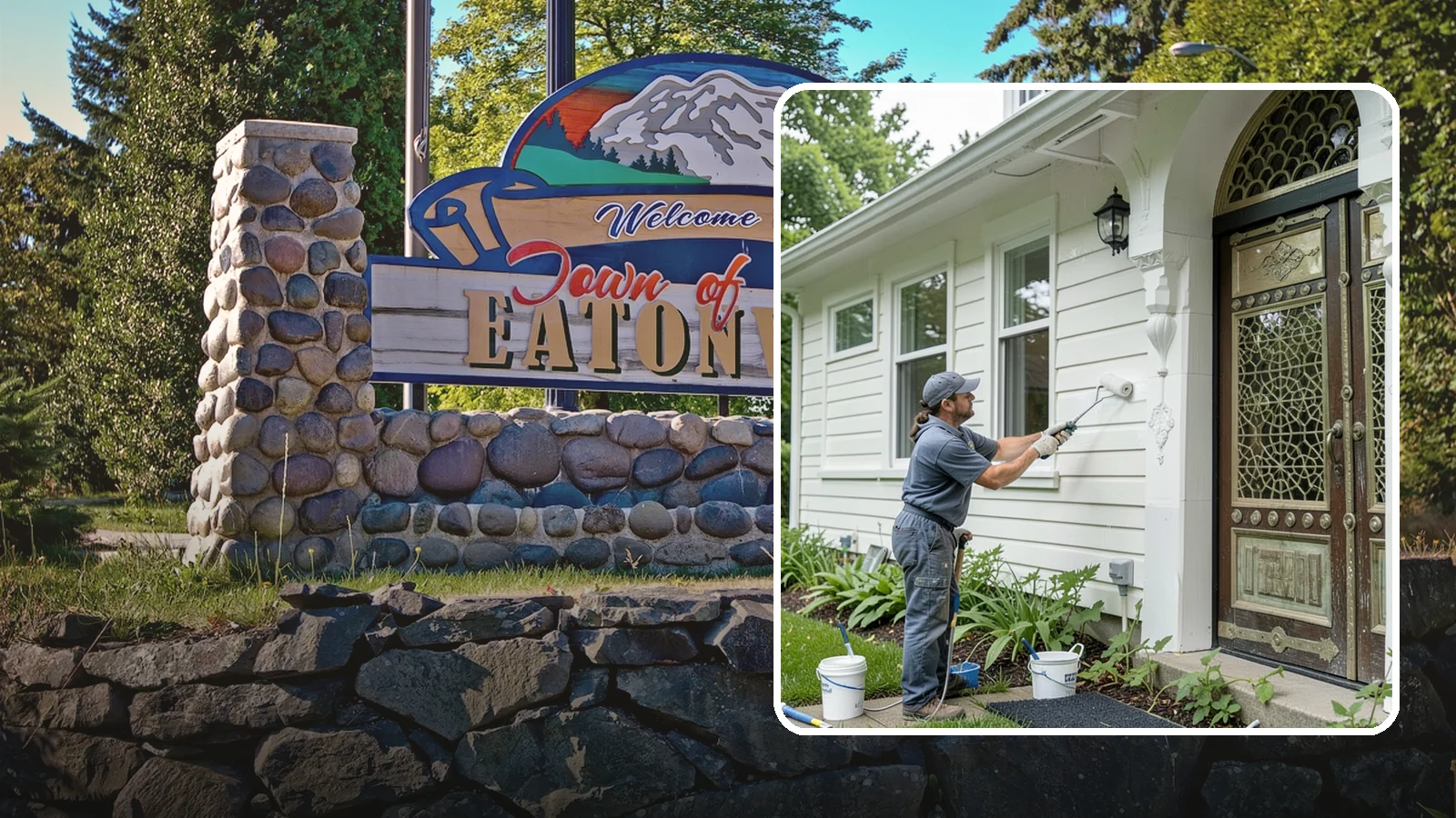 Exterior Painting in Eatonville, Pierce County, WA - Exterior painting protects and renews your home's siding, trim, and eaves against the wet Western Washington climate.