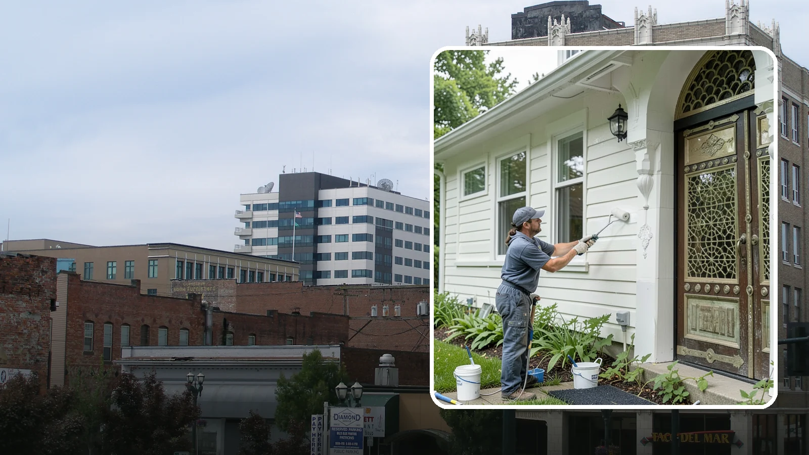 Exterior Painting in Everett, Snohomish County, WA - Exterior painting protects and renews your home's siding, trim, and eaves against the wet Western Washington climate.