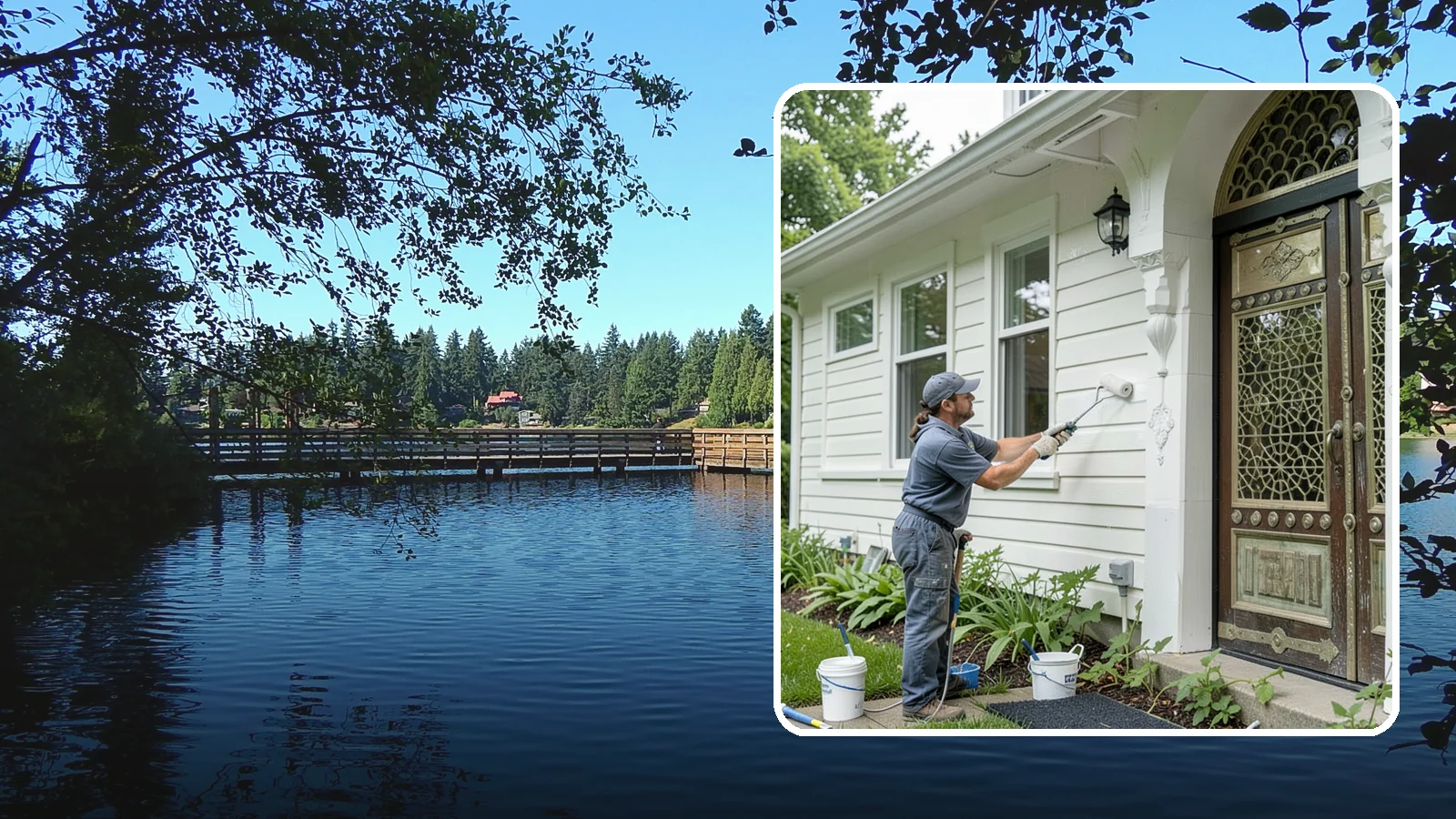 Exterior Painting in Federal Way, King County, WA - Exterior painting protects and renews your home's siding, trim, and eaves against the wet Western Washington climate.