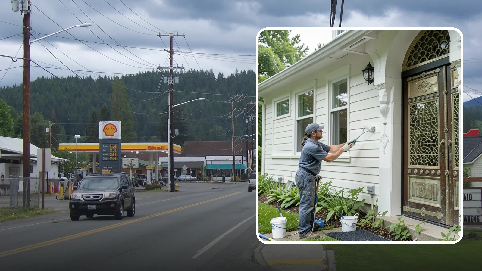 Exterior Painting in Granite Falls, Snohomish County, WA - Exterior painting protects and renews your home's siding, trim, and eaves against the wet Western Washington climate.