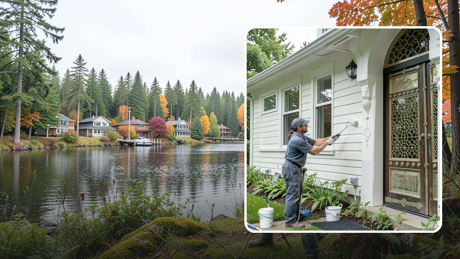Exterior Painting in La Conner, Skagit County, WA - Exterior painting protects and renews your home's siding, trim, and eaves against the wet Western Washington climate.