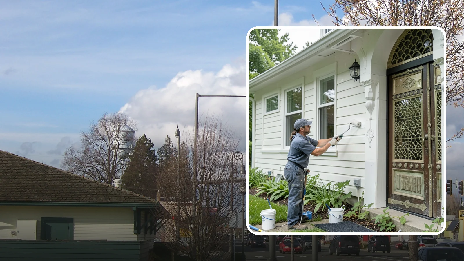 Exterior Painting in Marysville, Snohomish County, WA - Exterior painting protects and renews your home's siding, trim, and eaves against the wet Western Washington climate.