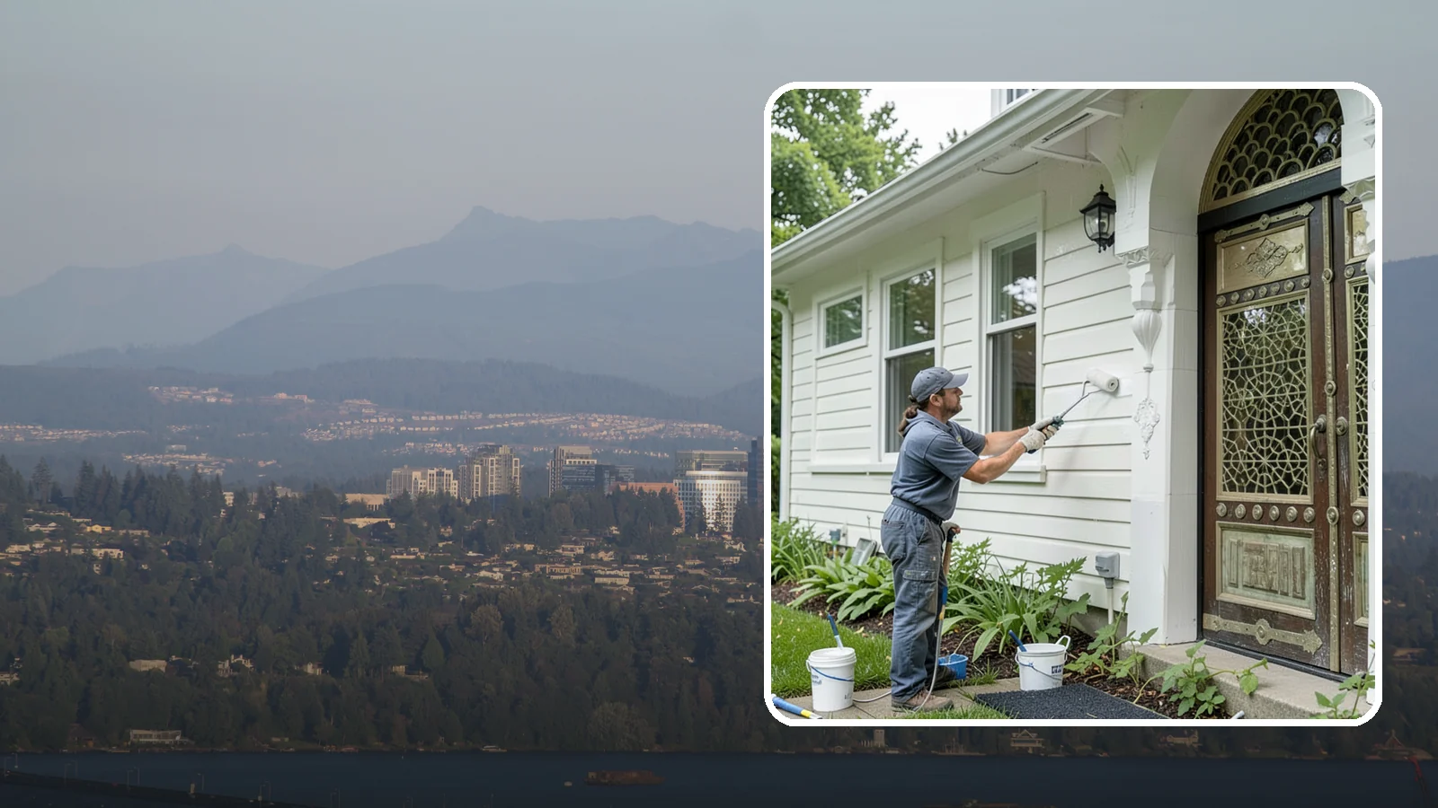 Exterior Painting in Medina, King County, WA - Exterior painting protects and renews your home's siding, trim, and eaves against the wet Western Washington climate.