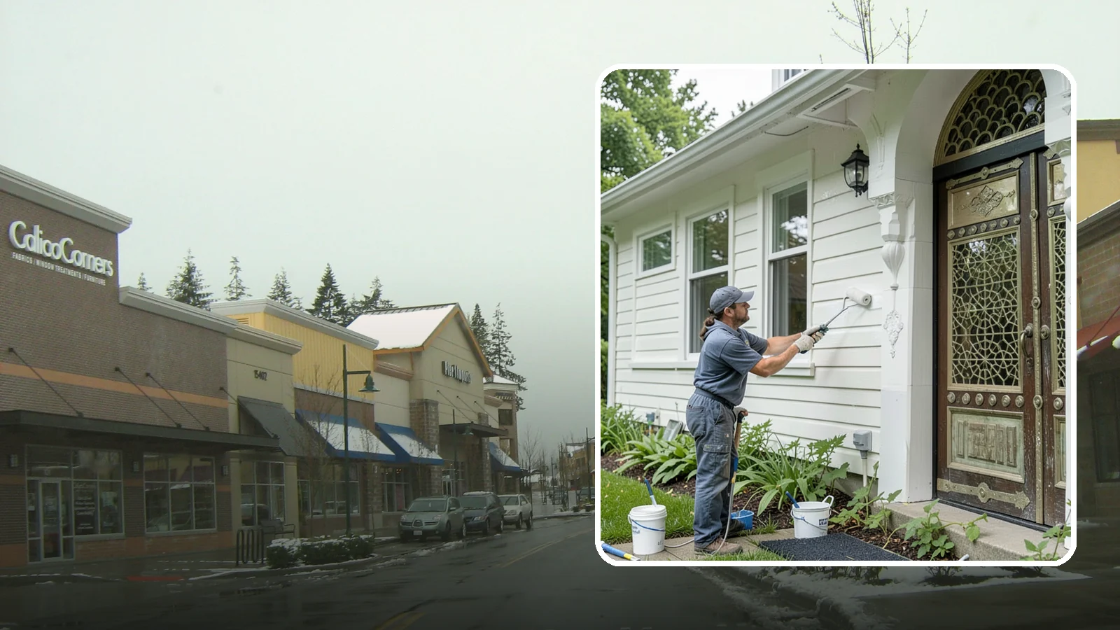 Exterior Painting in Mill Creek, Snohomish County, WA - Exterior painting protects and renews your home's siding, trim, and eaves against the wet Western Washington climate.