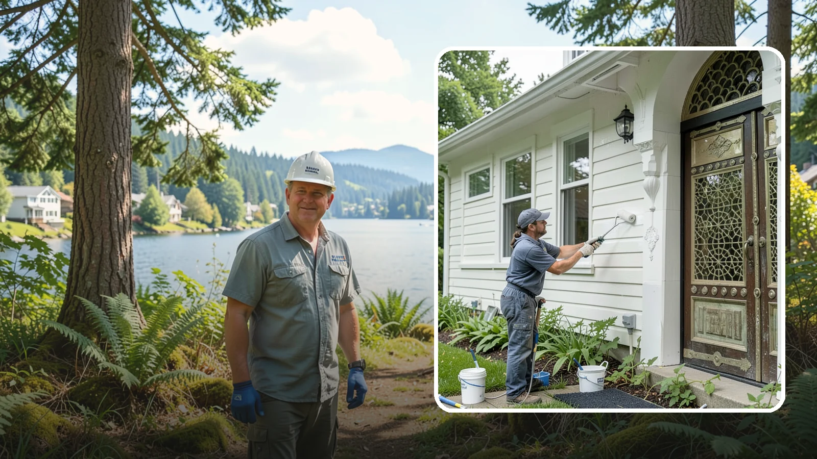 Exterior Painting in Milton, King County, WA - Exterior painting protects and renews your home's siding, trim, and eaves against the wet Western Washington climate.