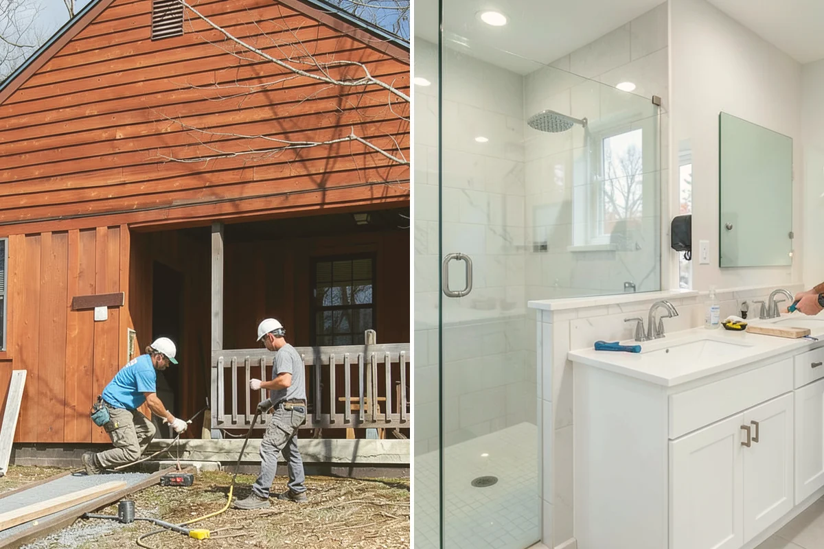 Exterior Painting in Newcastle, King County, WA - Pressure wash siding, trim, and soffits to remove dirt, mildew, and chalking