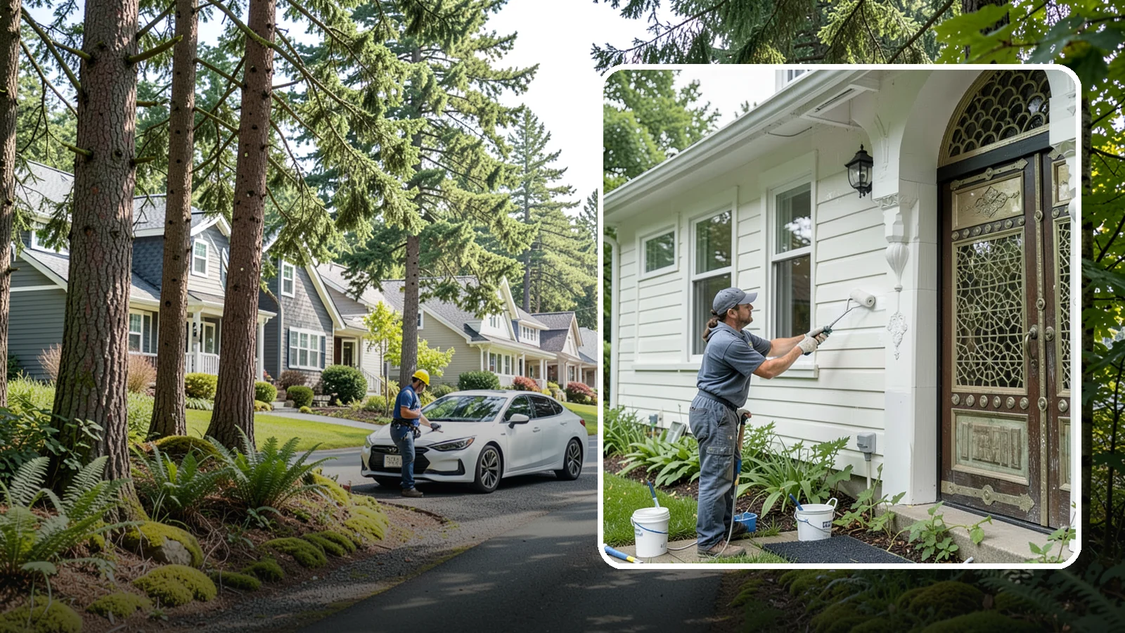 Exterior Painting in Normandy Park, King County, WA - Exterior painting protects and renews your home's siding, trim, and eaves against the wet Western Washington climate.
