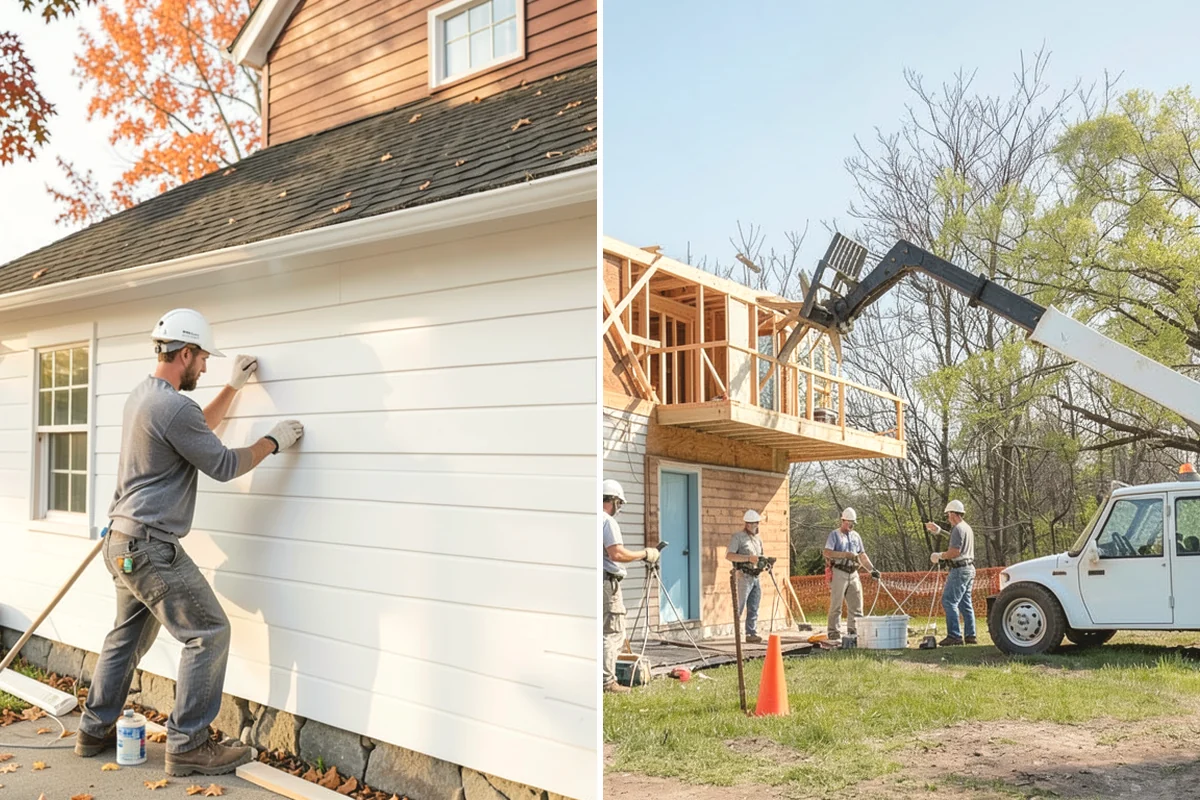 Exterior Painting in North Bend, King County, WA - Pressure wash siding, trim, and soffits to remove dirt, mildew, and chalking