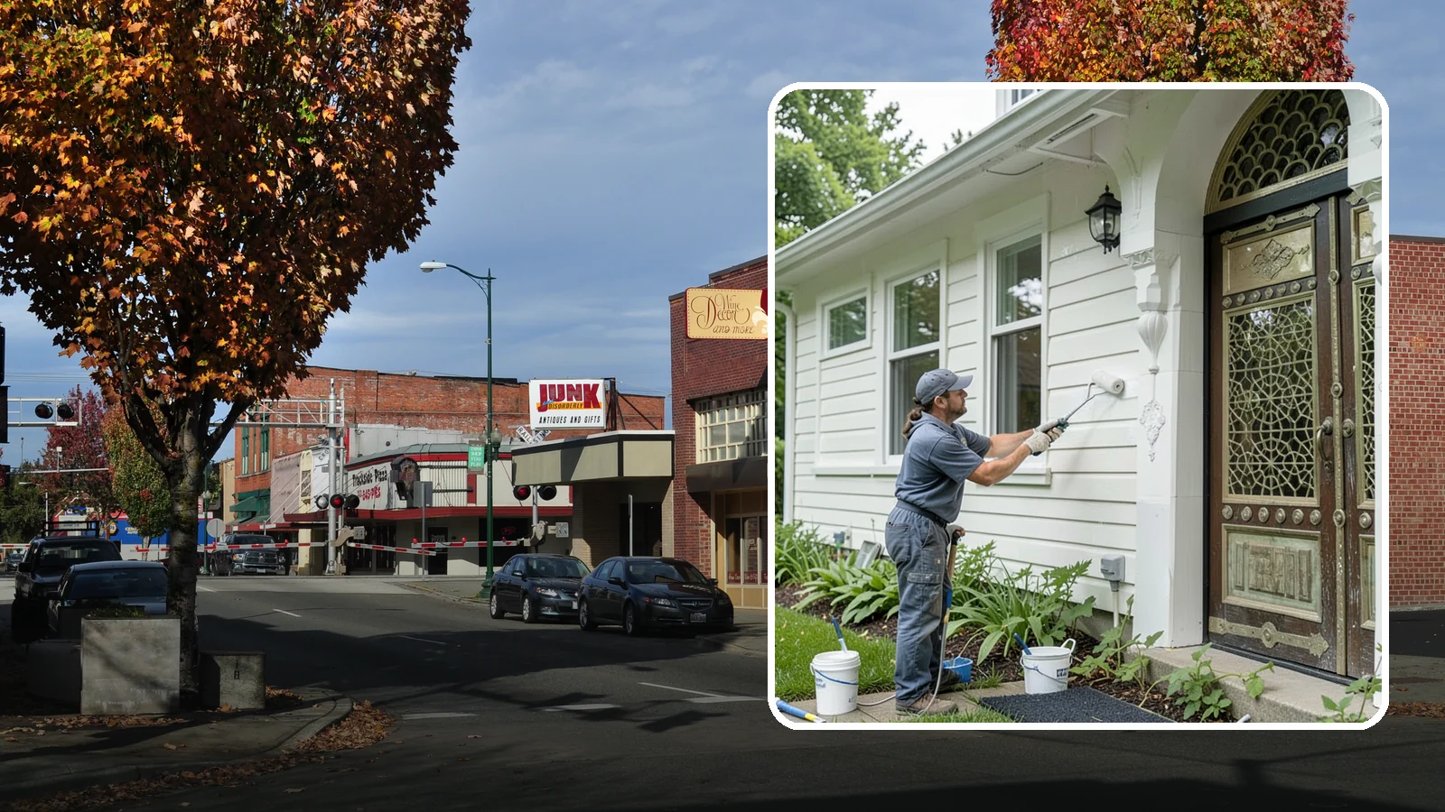 Exterior Painting in Puyallup, Pierce County, WA - Exterior painting protects and renews your home's siding, trim, and eaves against the wet Western Washington climate.