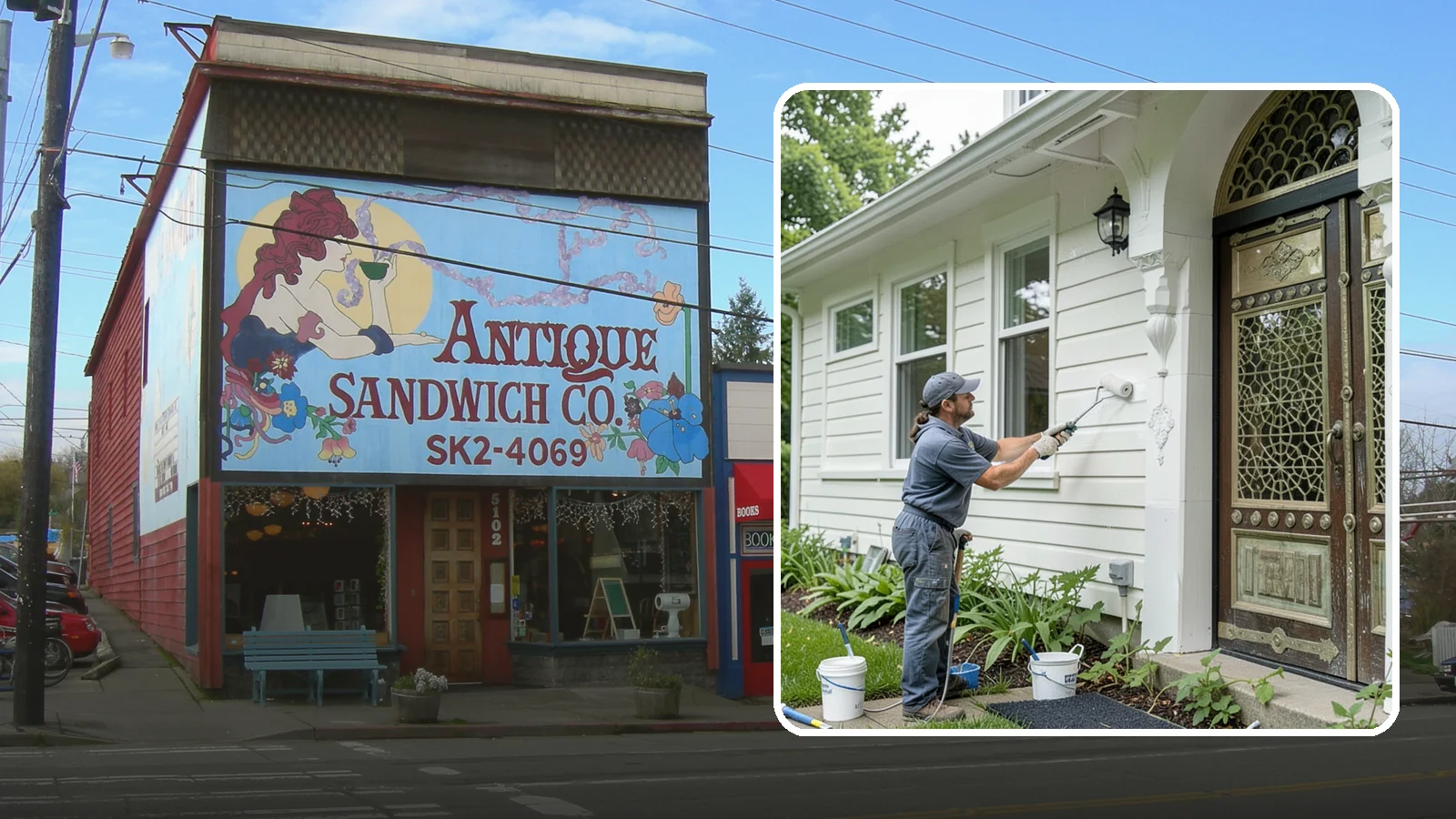 Exterior Painting in Ruston, Pierce County, WA - Exterior painting protects and renews your home's siding, trim, and eaves against the wet Western Washington climate.