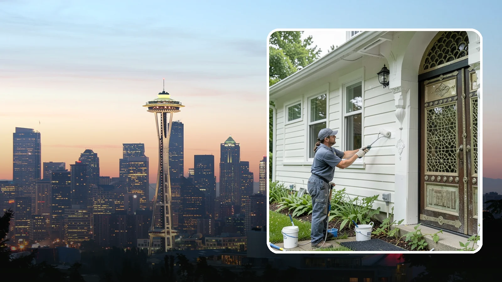 Exterior Painting in Seattle, King County, WA - Exterior painting protects and renews your home's siding, trim, and eaves against the wet Western Washington climate.