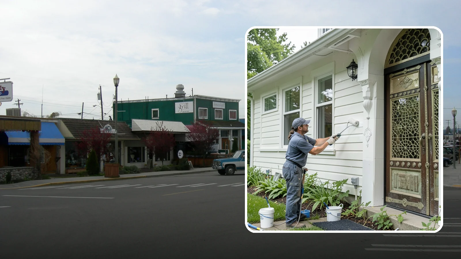 Exterior Painting in Stanwood, Snohomish County, WA - Exterior painting protects and renews your home's siding, trim, and eaves against the wet Western Washington climate.