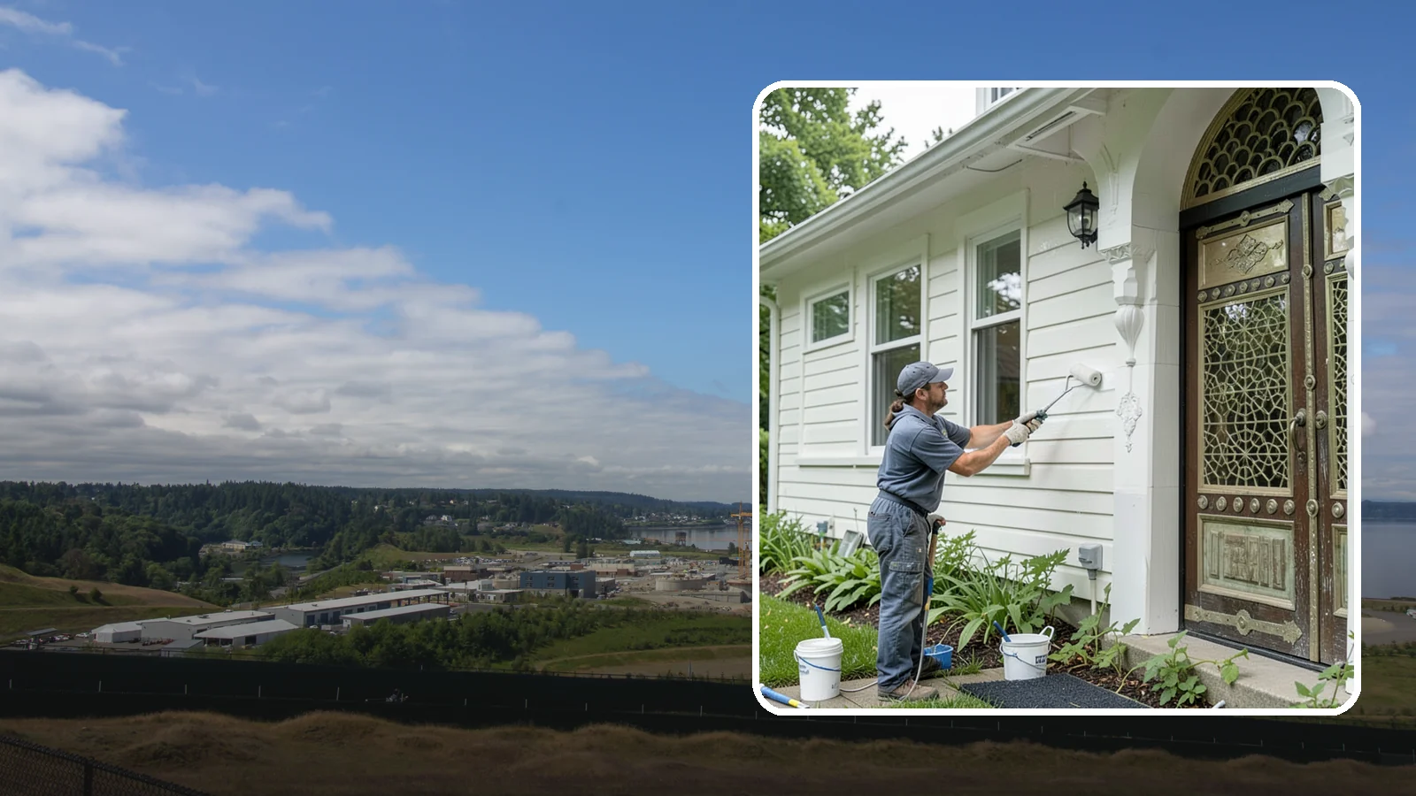 Exterior Painting in University Place, Pierce County, WA - Exterior painting protects and renews your home's siding, trim, and eaves against the wet Western Washington climate.