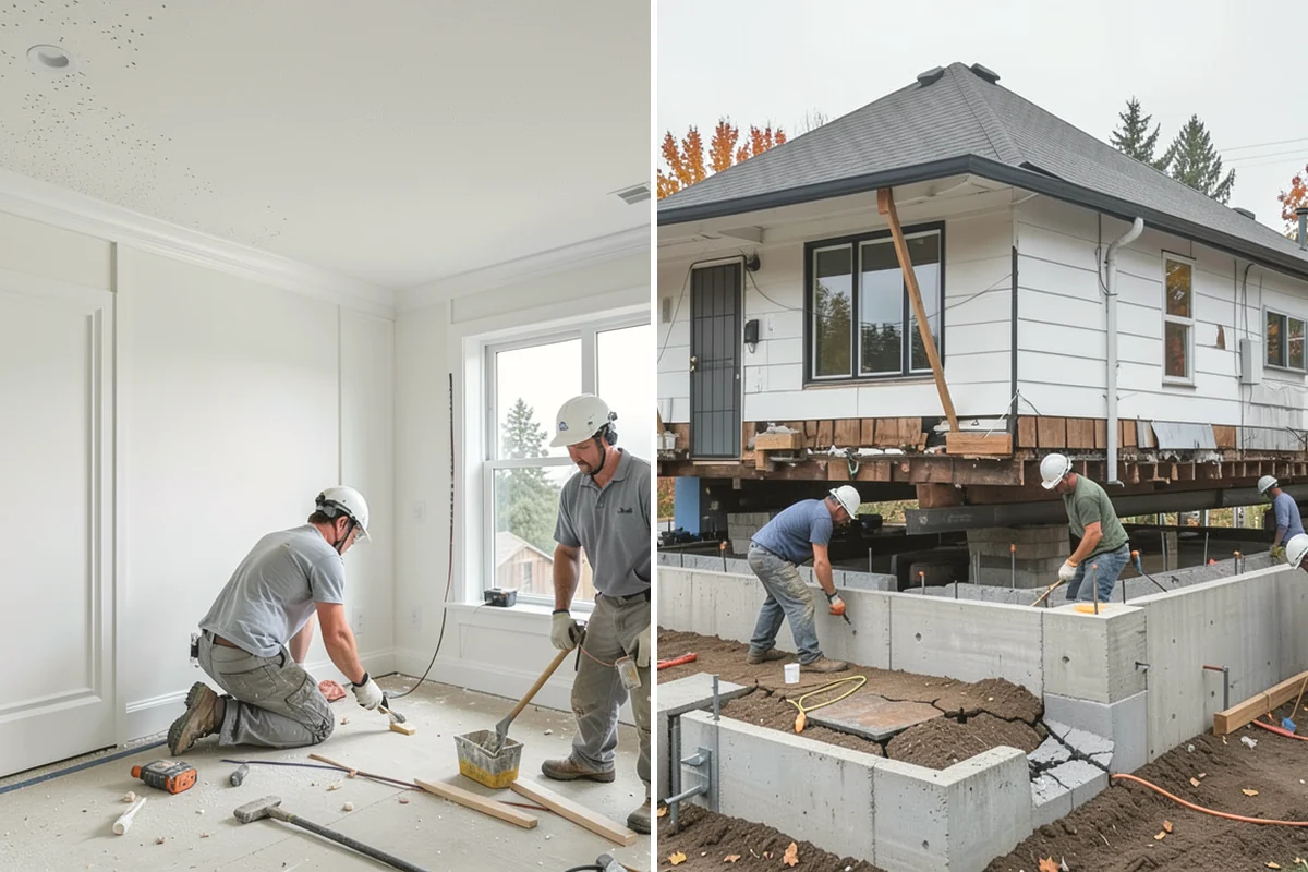Exterior Painting in University Place, Pierce County, WA - Pressure wash siding, trim, and soffits to remove dirt, mildew, and chalking