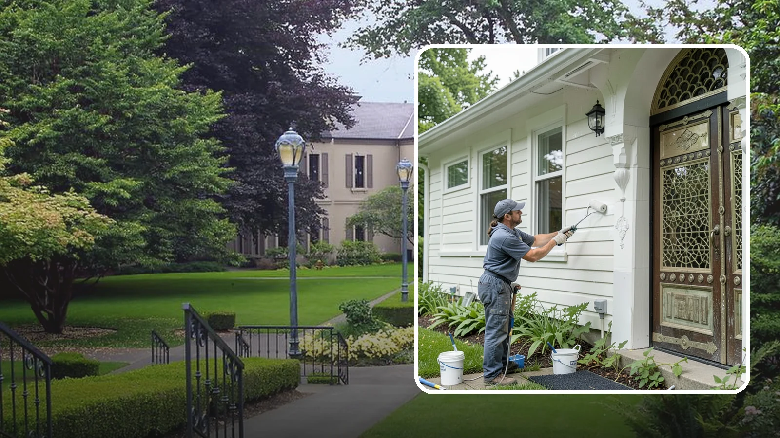 Exterior Painting in Woodinville, King County, WA - Exterior painting protects and renews your home's siding, trim, and eaves against the wet Western Washington climate.