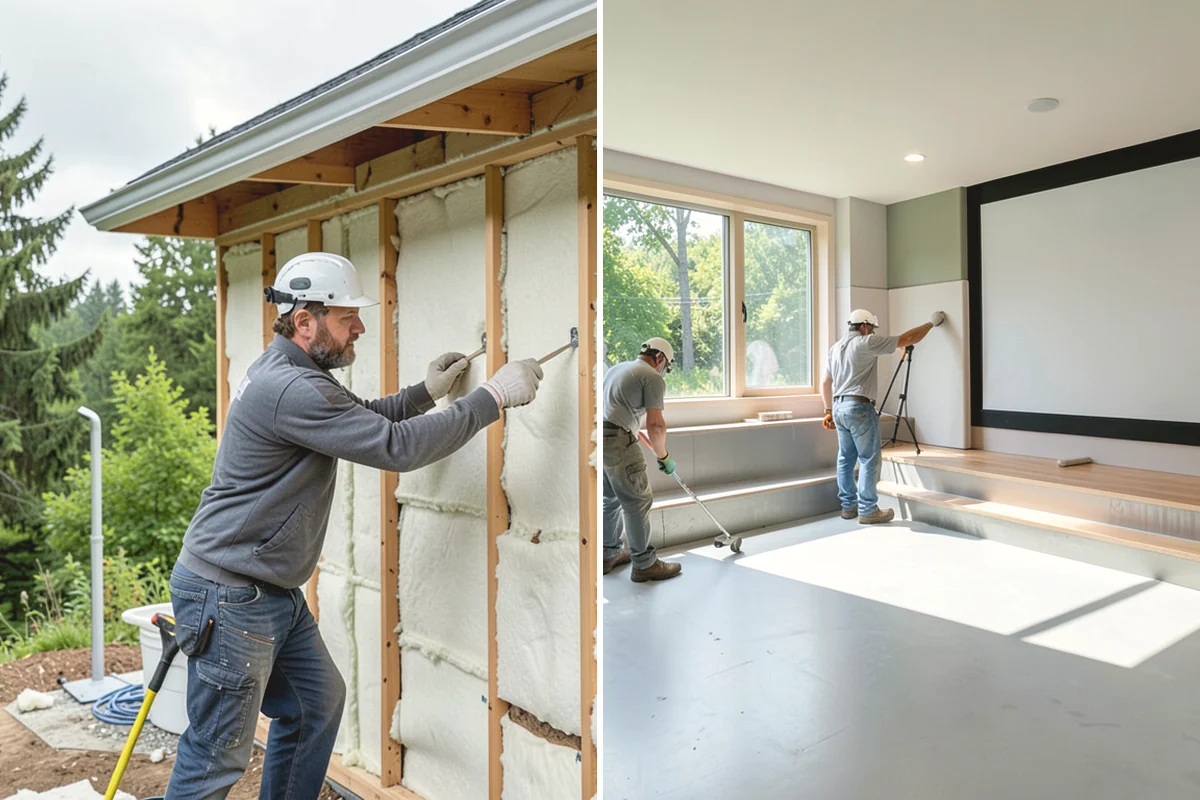 Exterior Painting in Yarrow Point, King County, WA - Pressure wash siding, trim, and soffits to remove dirt, mildew, and chalking