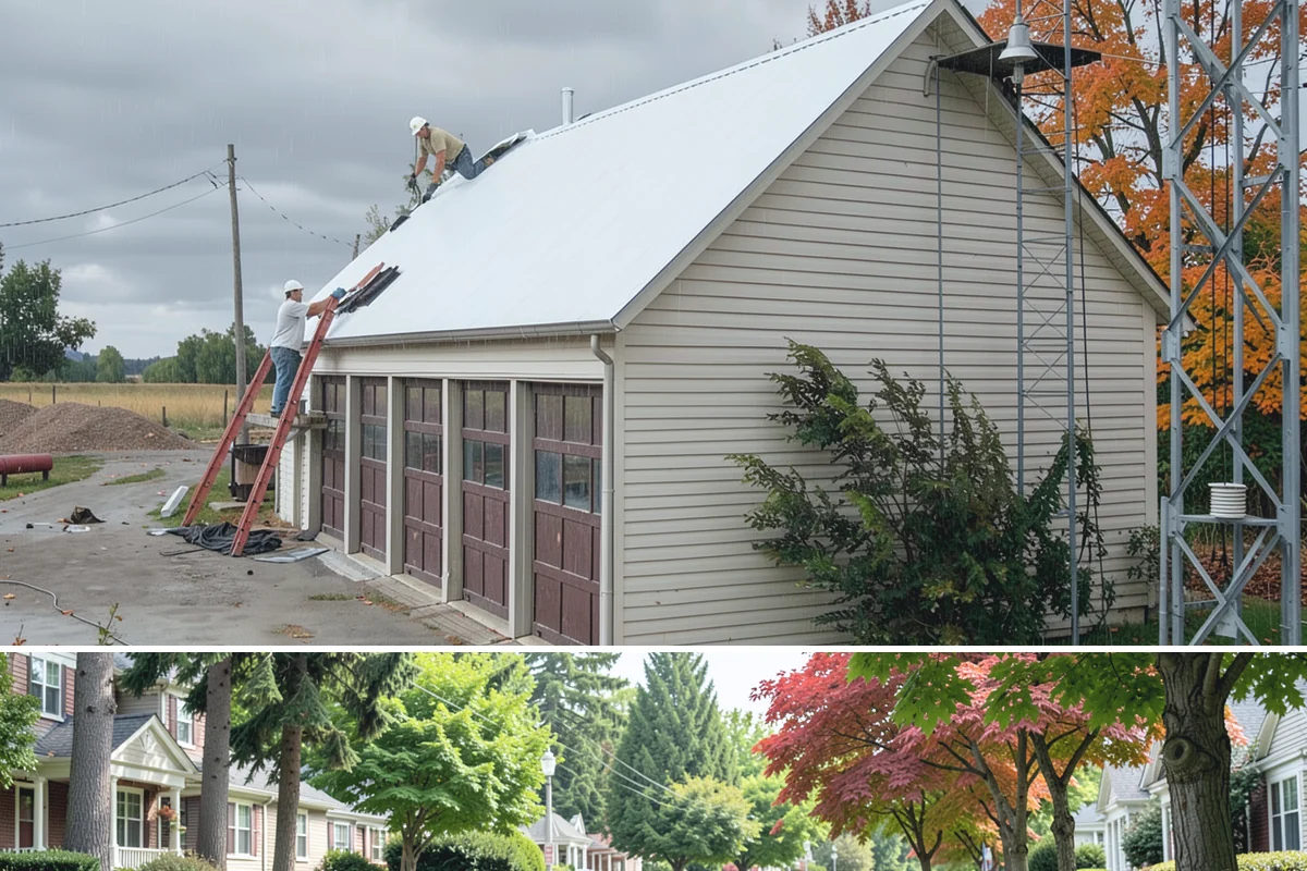 Exterior Renovation in Beaux Arts Village, King County, WA - Exterior renovation work is best scheduled for the drier stretch from late spring through early fall to protect the structure...