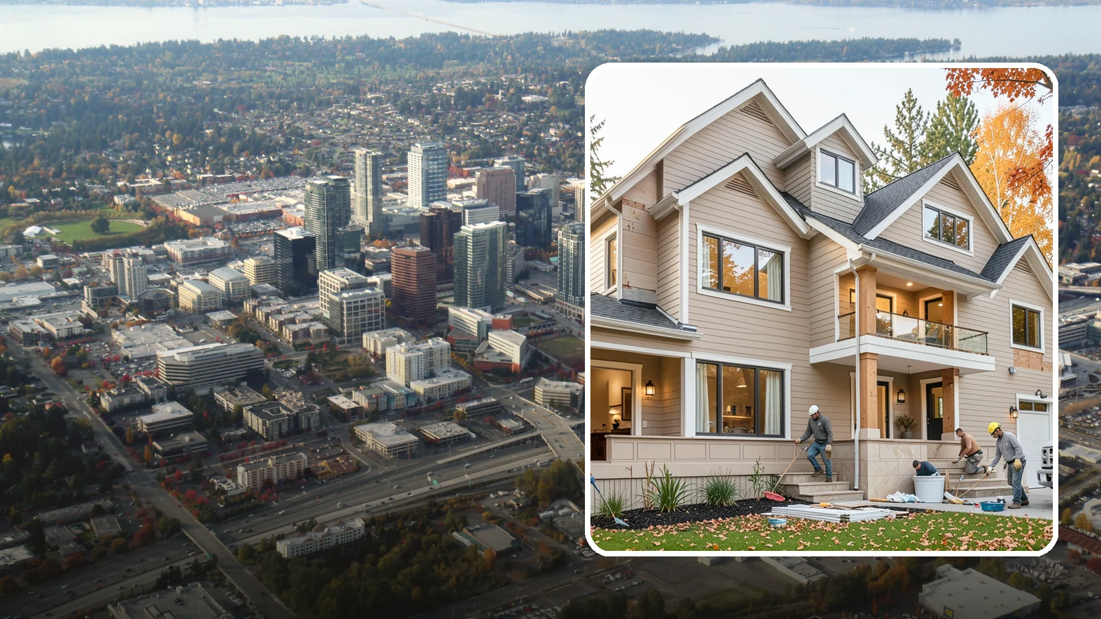 Exterior Renovation in Bellevue, King County, WA - Exterior renovation that boosts the curb appeal, weather protection, and durability of your Western Washington home.
