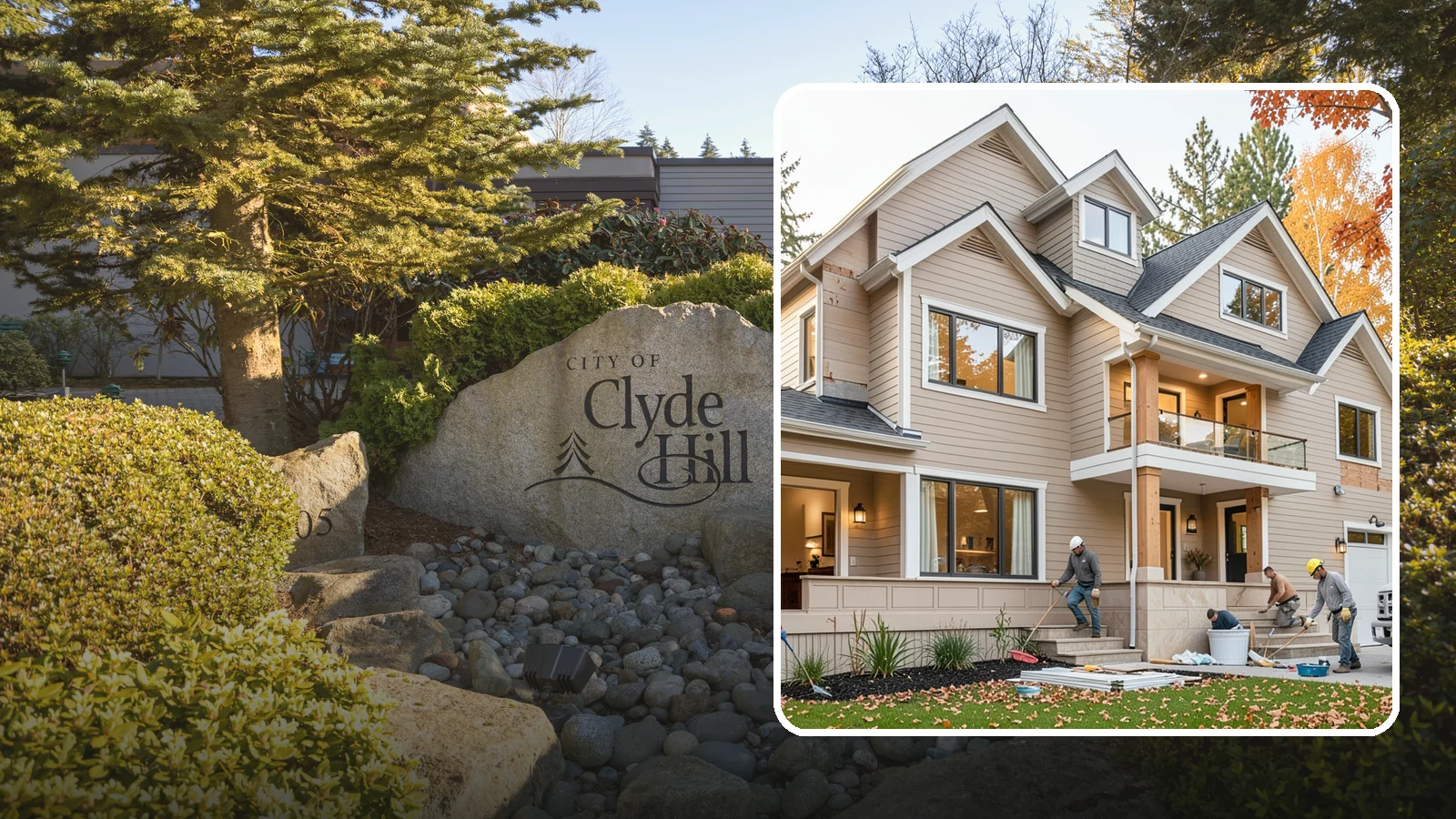 Exterior Renovation in Clyde Hill, King County, WA - Exterior renovation that boosts the curb appeal, weather protection, and durability of your Western Washington home.