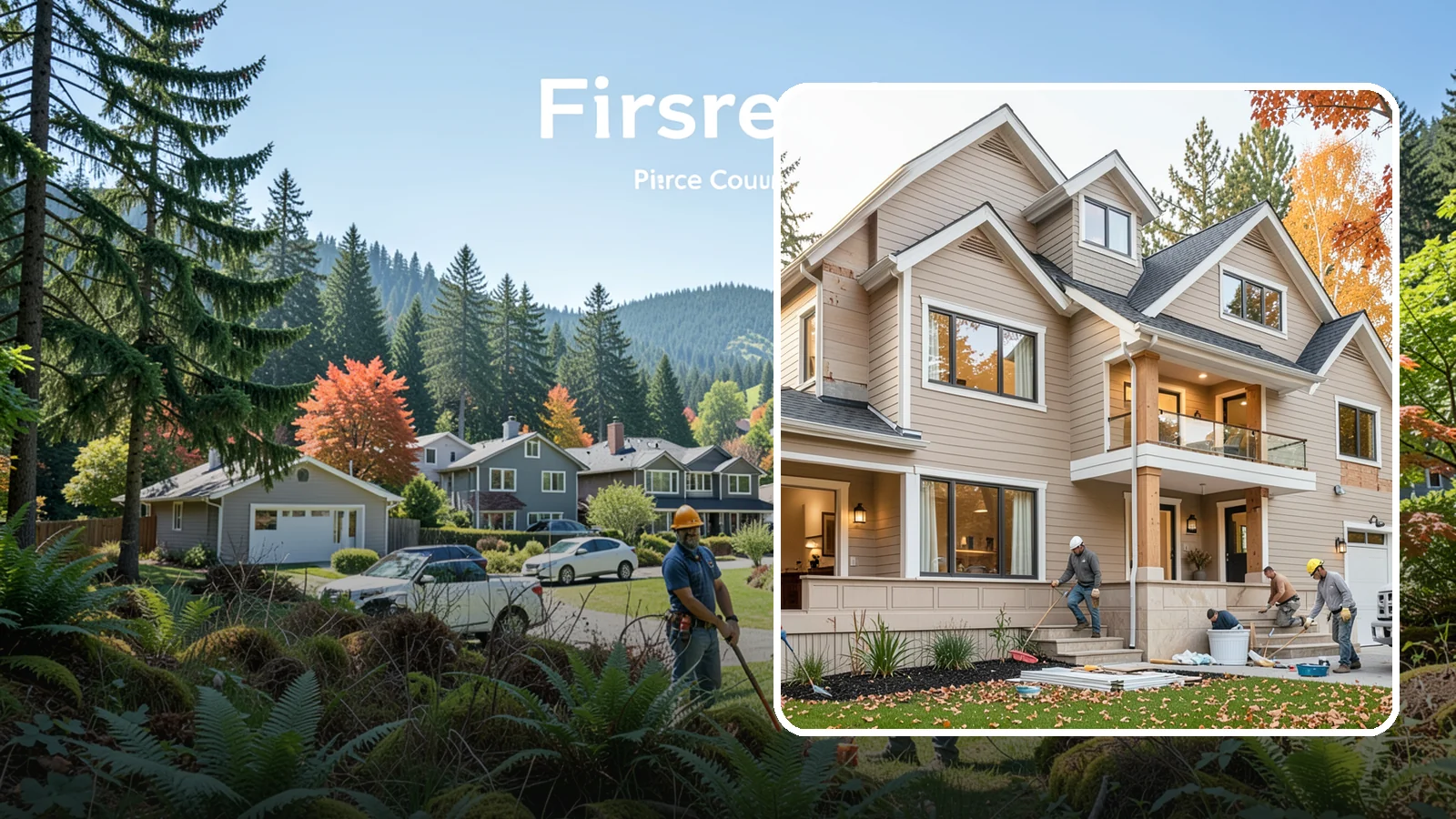 Exterior Renovation in Fircrest, Pierce County, WA - Exterior renovation that boosts the curb appeal, weather protection, and durability of your Western Washington home.