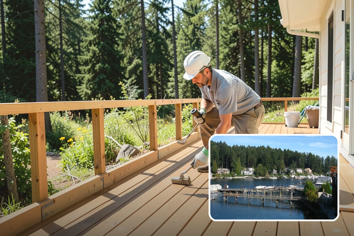 Exterior Renovation in Gig Harbor, Pierce County, WA - Enhanced curb appeal and a fresh exterior look