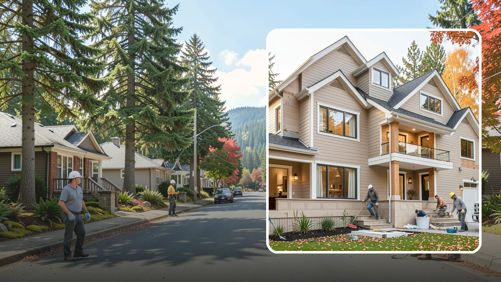 Exterior Renovation in Hunts Point, King County, WA - Exterior renovation that boosts the curb appeal, weather protection, and durability of your Western Washington home.