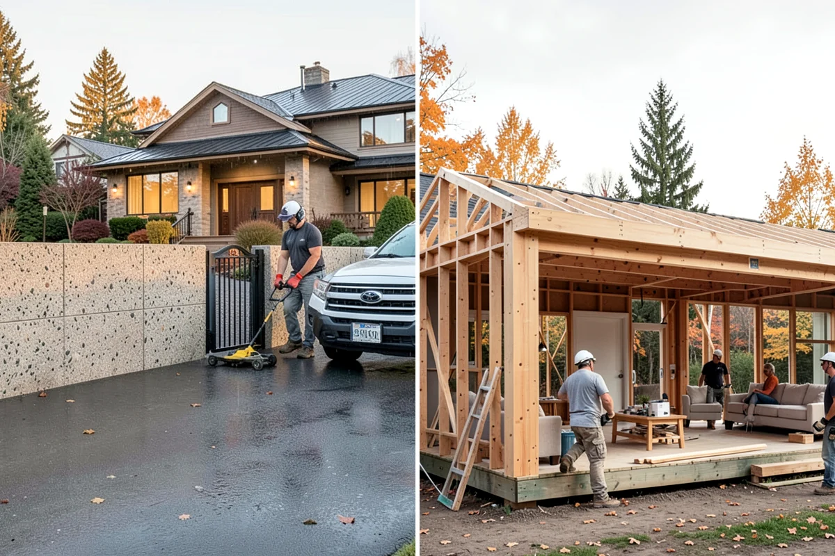 Exterior Renovation in Hunts Point, King County, WA - We inspect the exterior and note weather-related concerns