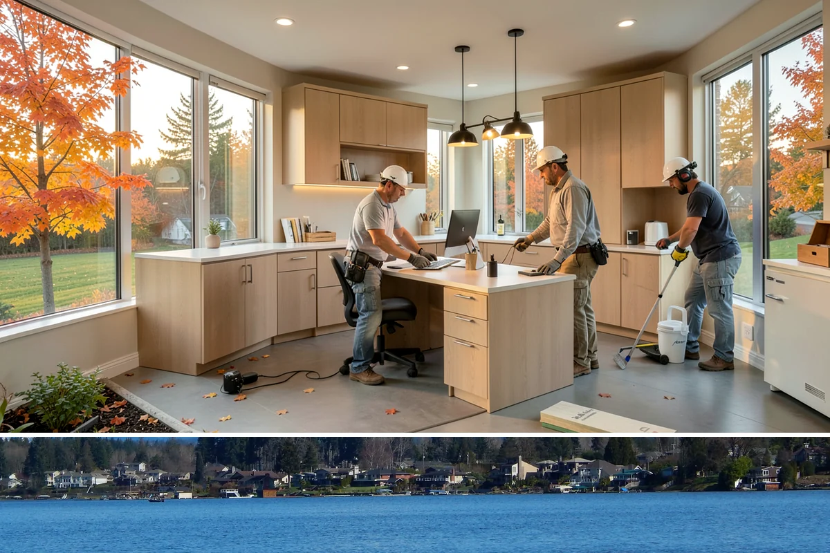 Exterior Renovation in Lake Stevens, Snohomish County, WA - Exterior renovation work is best scheduled for the drier stretch from late spring through early fall to protect the structure...
