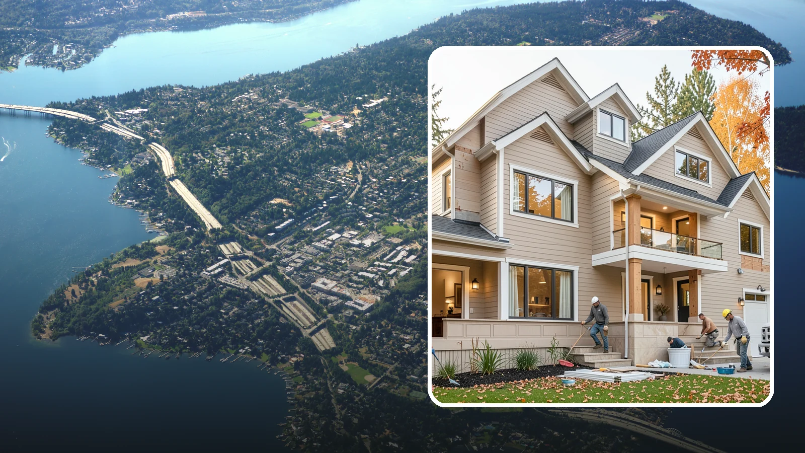 Exterior Renovation in Mercer Island, King County, WA - Exterior renovation that boosts the curb appeal, weather protection, and durability of your Western Washington home.
