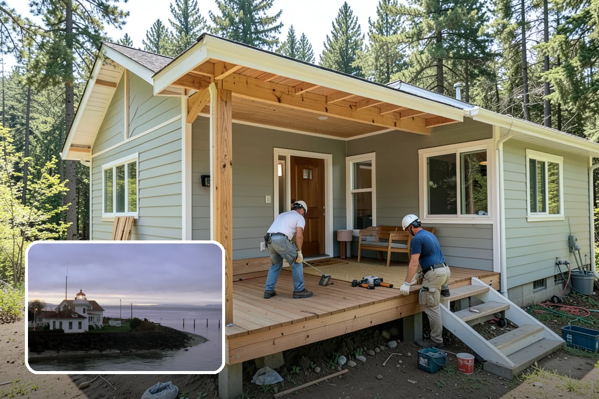 Exterior Renovation in Mukilteo, Snohomish County, WA - Enhanced curb appeal and a fresh exterior look