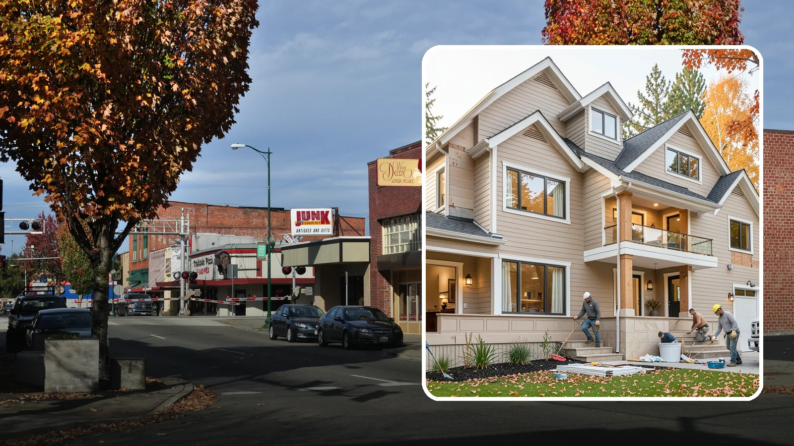 Exterior Renovation in Puyallup, Pierce County, WA - Exterior renovation that boosts the curb appeal, weather protection, and durability of your Western Washington home.