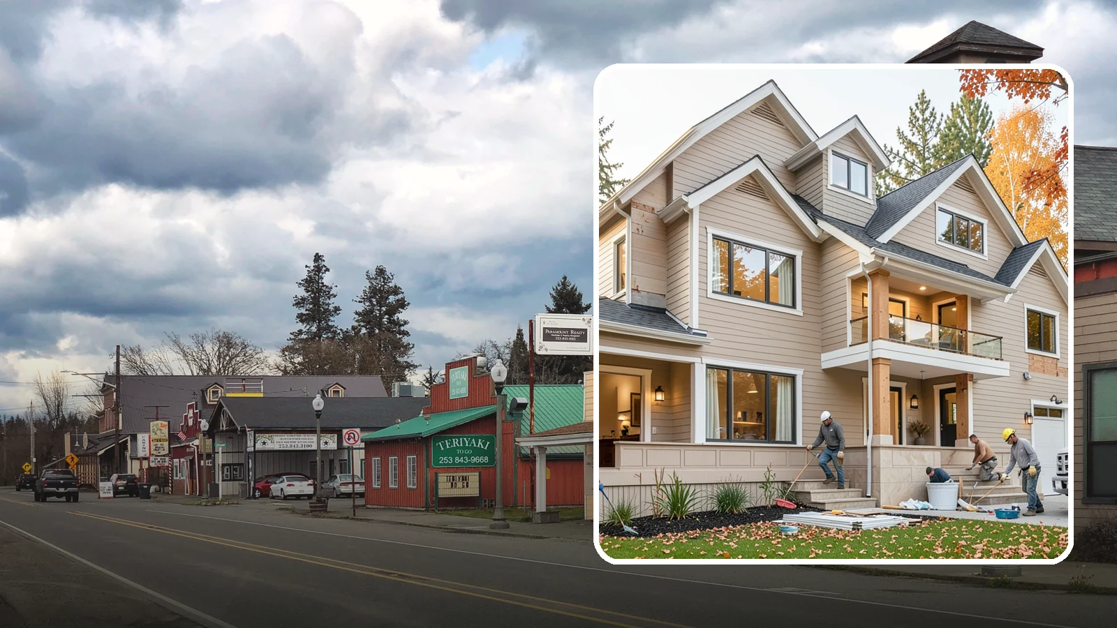 Exterior Renovation in Roy, Pierce County, WA - Exterior renovation that boosts the curb appeal, weather protection, and durability of your Western Washington home.