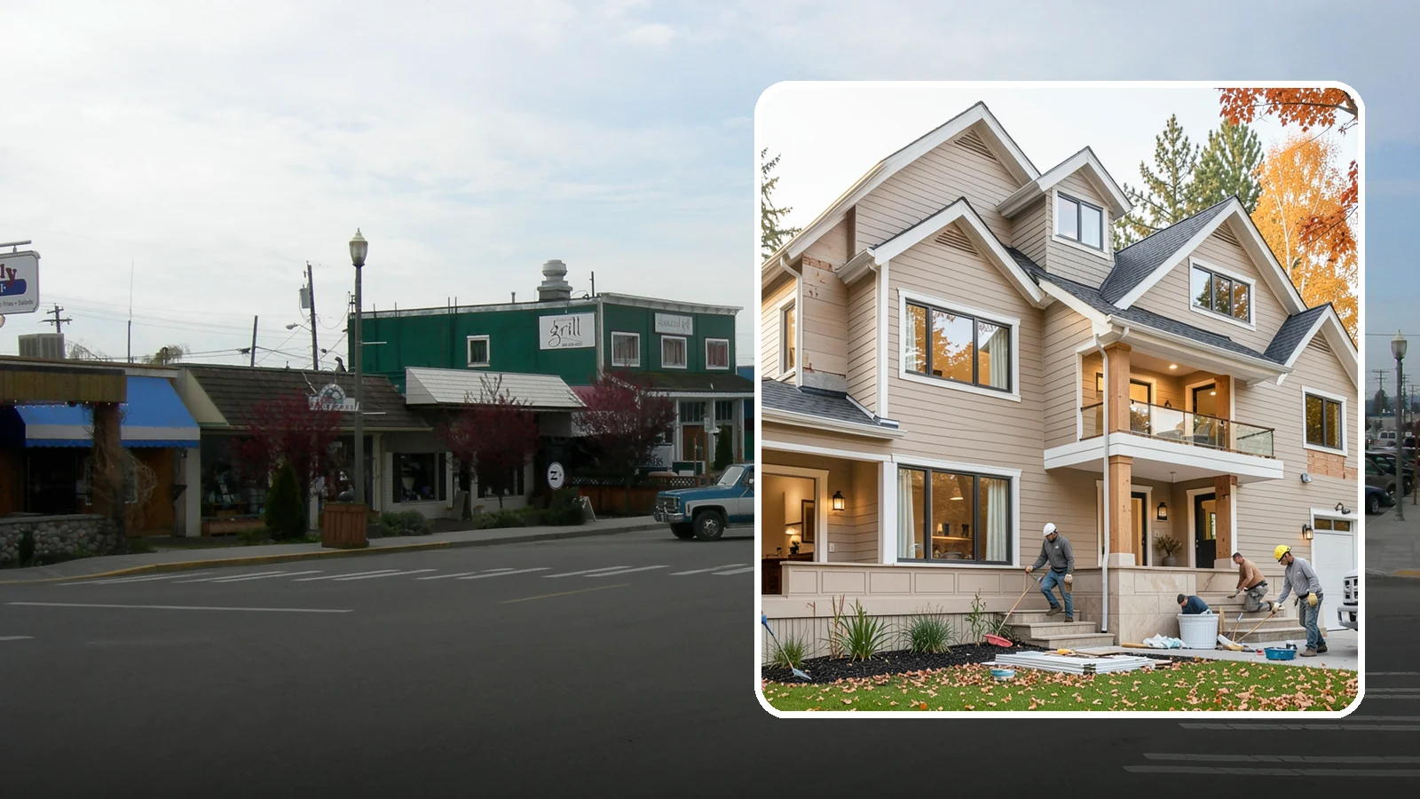 Exterior Renovation in Stanwood, Snohomish County, WA - Exterior renovation that boosts the curb appeal, weather protection, and durability of your Western Washington home.