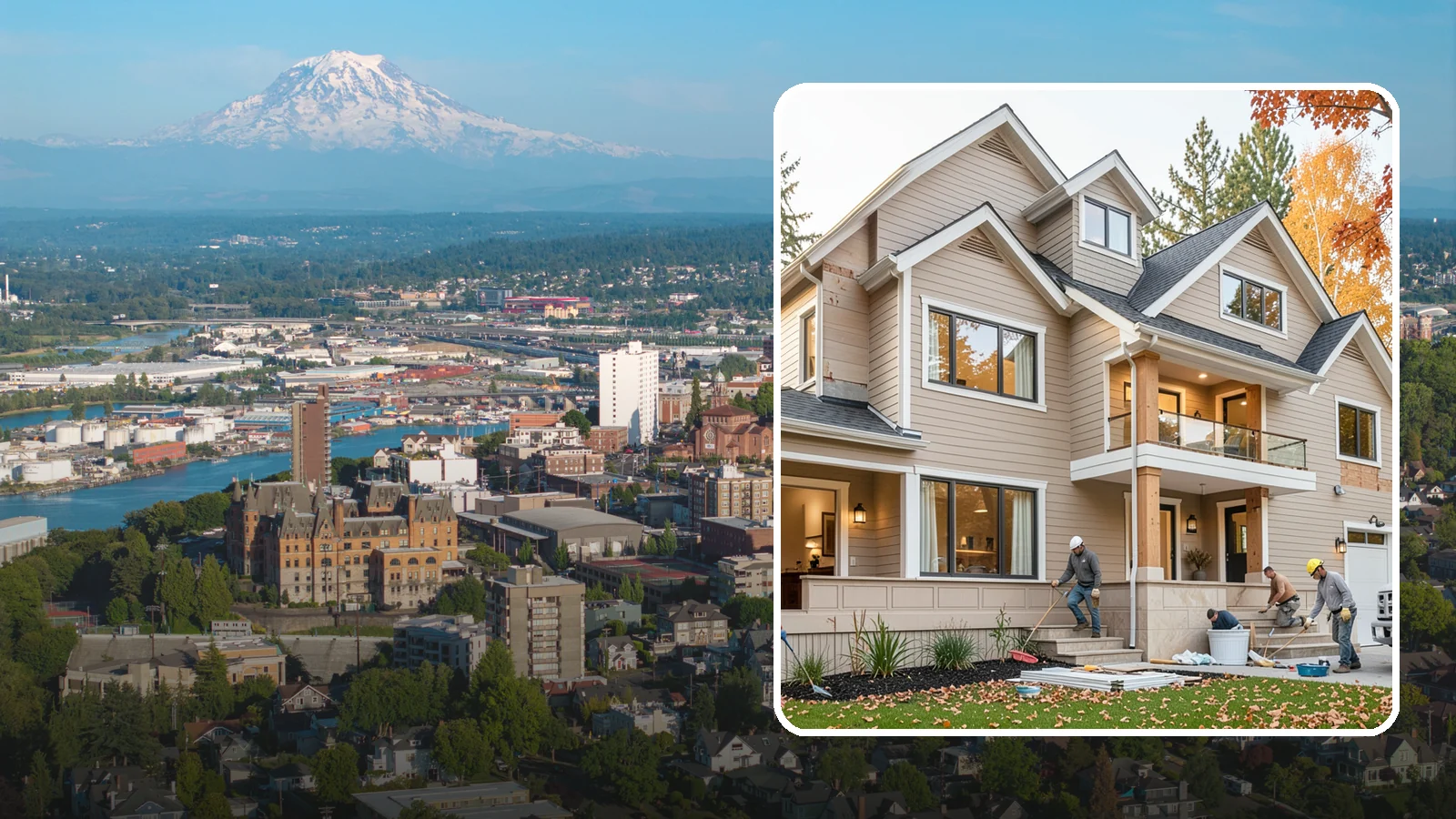 Exterior Renovation in Tacoma, Pierce County, WA - Exterior renovation that boosts the curb appeal, weather protection, and durability of your Western Washington home.