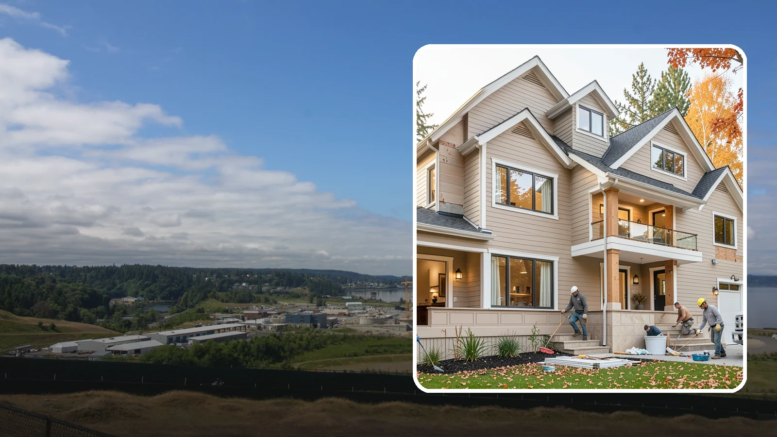 Exterior Renovation in University Place, Pierce County, WA - Exterior renovation that boosts the curb appeal, weather protection, and durability of your Western Washington home.