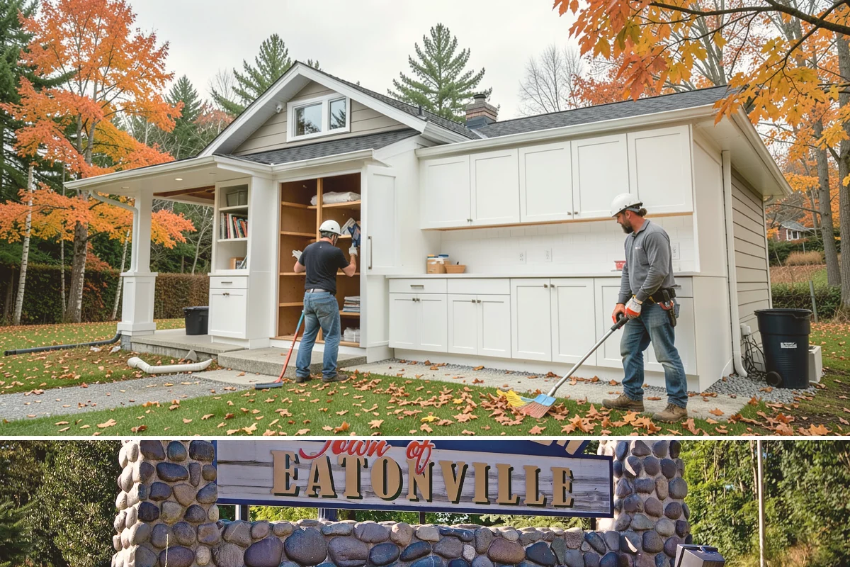 Exterior Trim Installation in Eatonville, Pierce County, WA - Dry, mild weather from late spring to early fall is ideal for install and finishing.