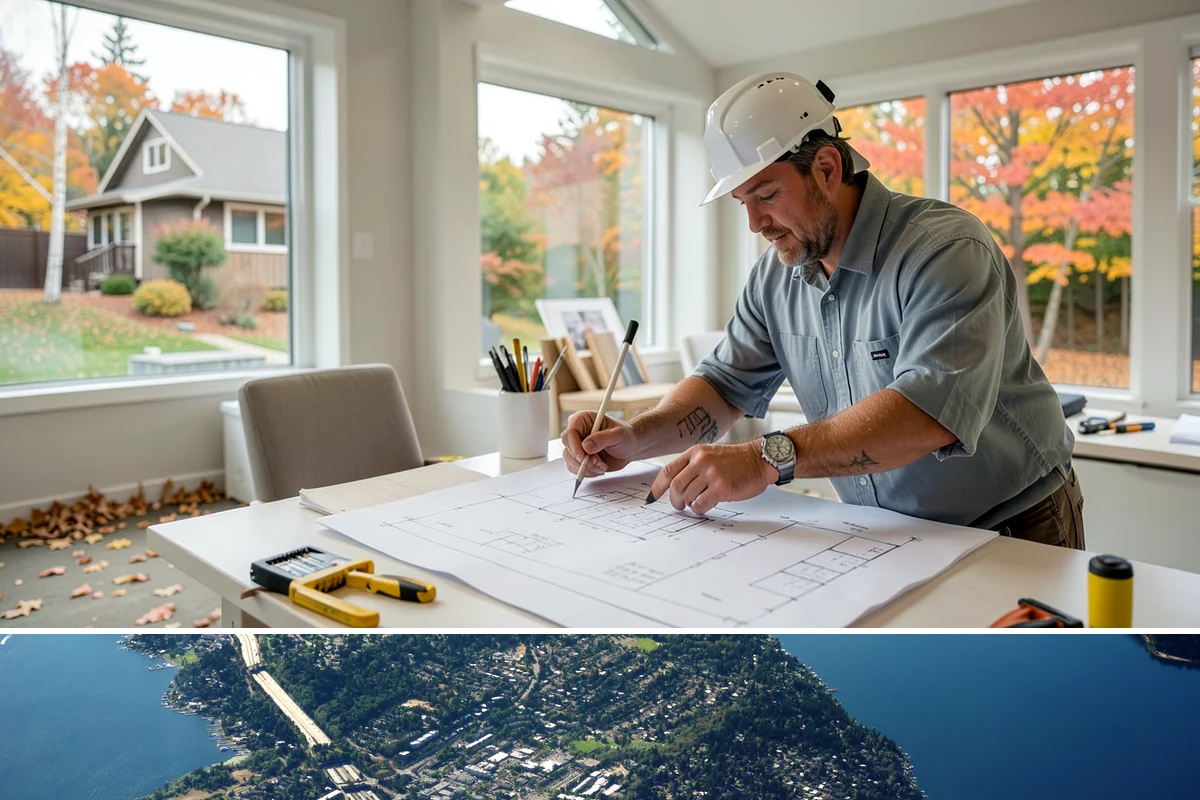 Exterior Trim Installation in Mercer Island, King County, WA - Dry, mild weather from late spring to early fall is ideal for install and finishing.