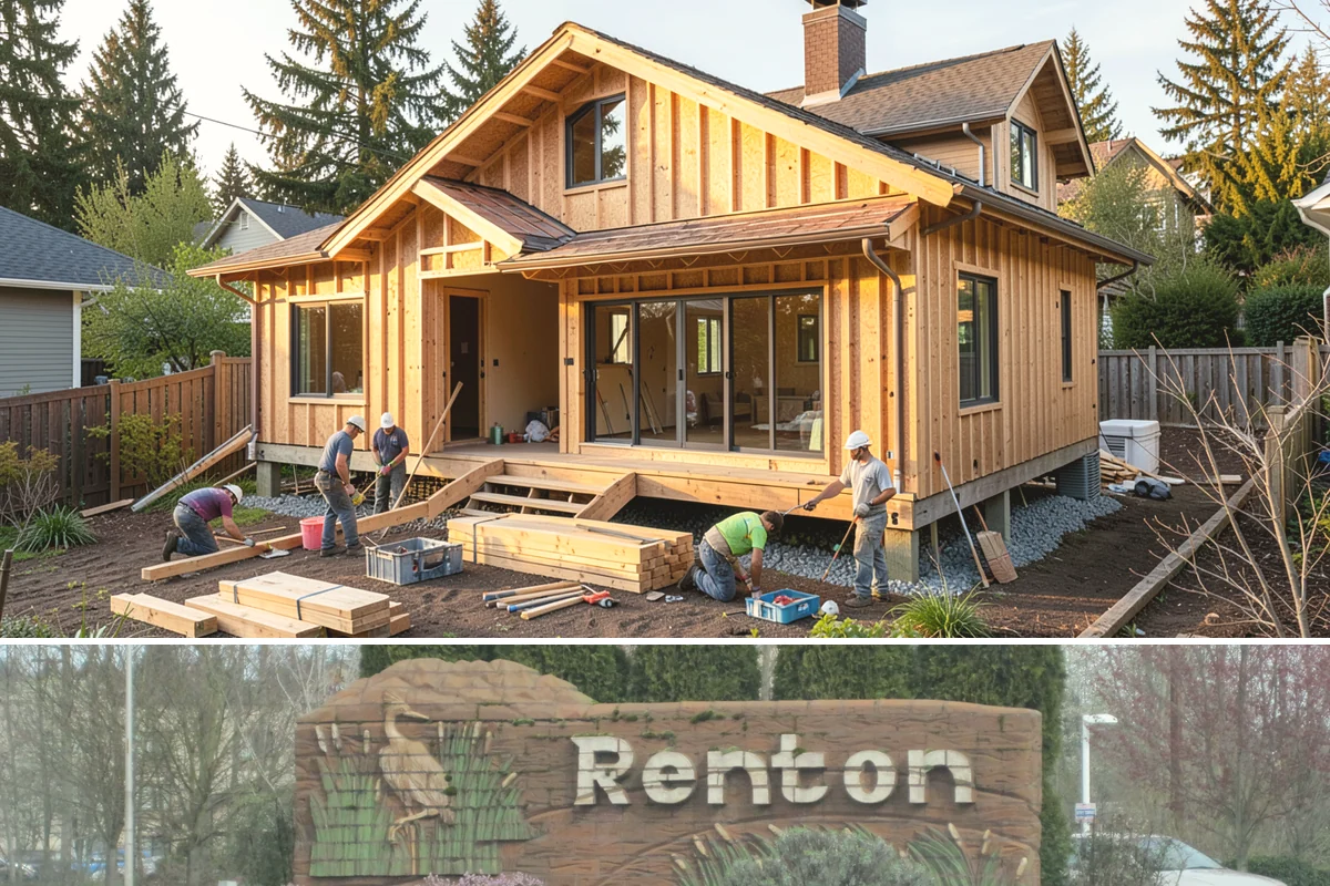 Exterior Trim Installation in Renton, King County, WA - Dry, mild weather from late spring to early fall is ideal for install and finishing.