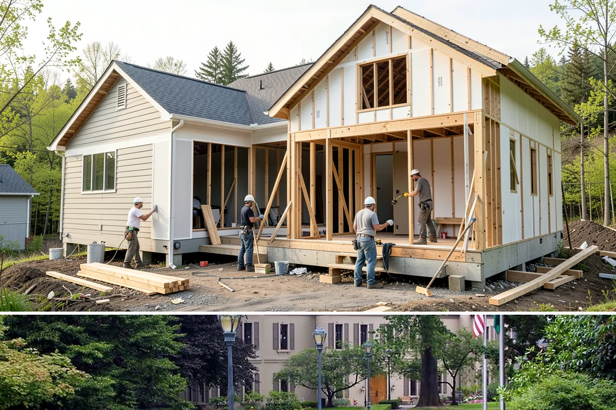 Exterior Trim Installation in Woodinville, King County, WA - Dry, mild weather from late spring to early fall is ideal for install and finishing.