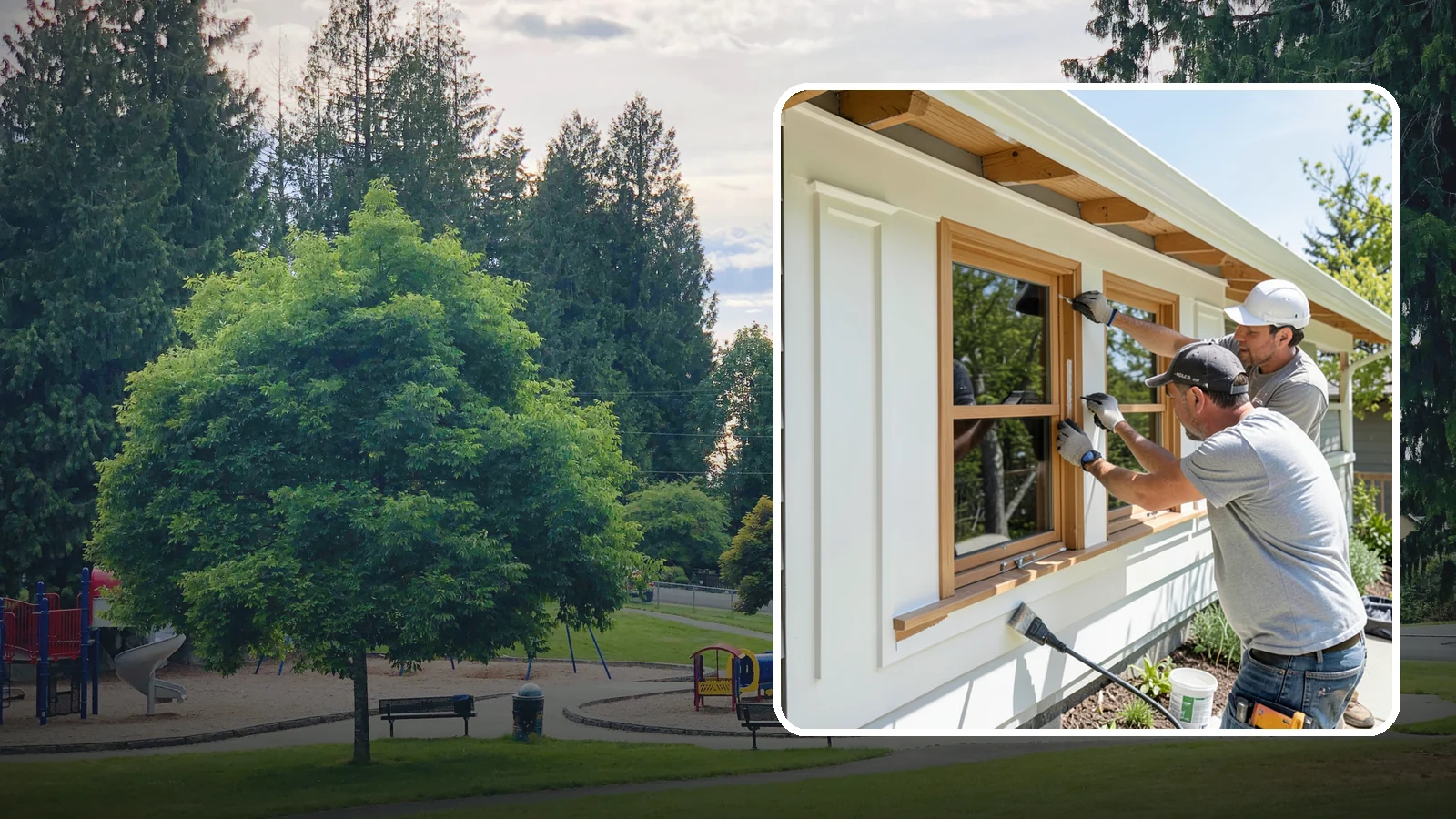 Exterior Trim Painting in Bonney Lake, Pierce County, WA - Exterior trim painting renews the fascia, soffits, corners, and window casings that outline your home.