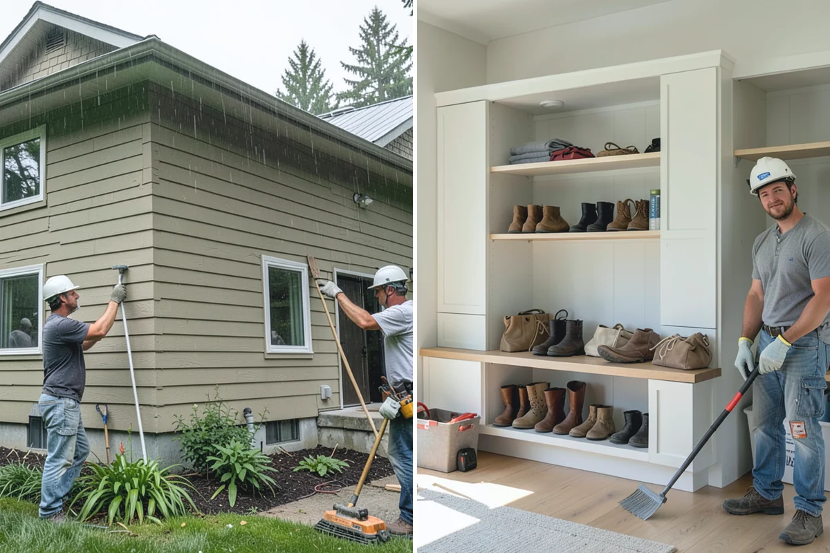 Exterior Trim Painting in Darrington, Snohomish County, WA - Wash and scrape the trim, fascia, and soffits
