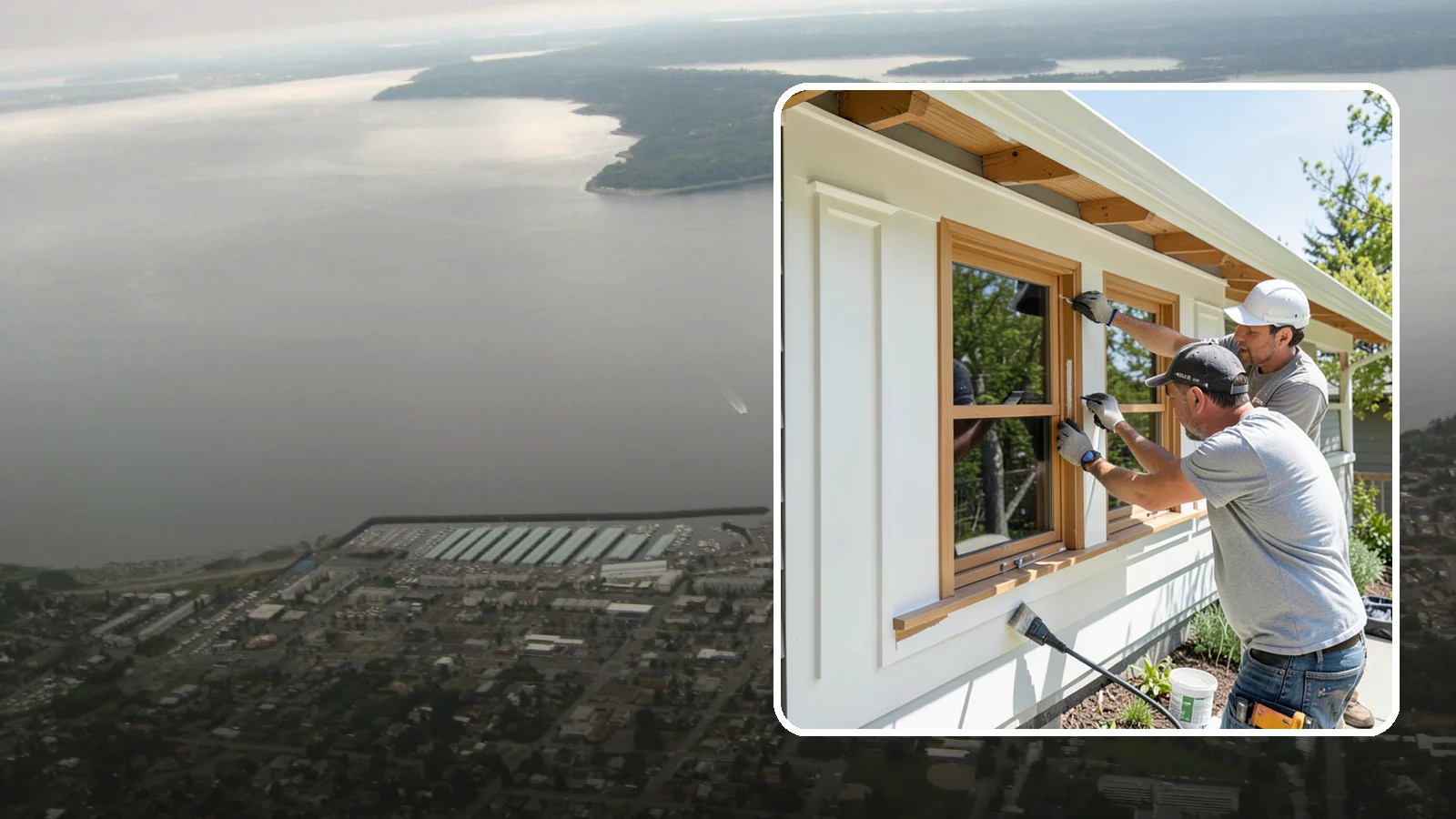 Exterior Trim Painting in Des Moines, King County, WA - Exterior trim painting renews the fascia, soffits, corners, and window casings that outline your home.