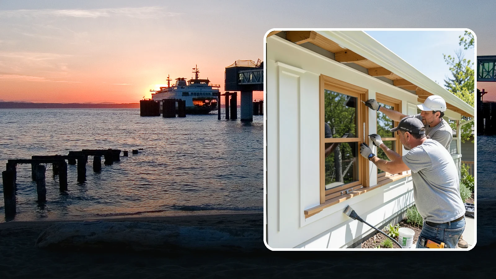 Exterior Trim Painting in Edmonds, Snohomish County, WA - Exterior trim painting renews the fascia, soffits, corners, and window casings that outline your home.