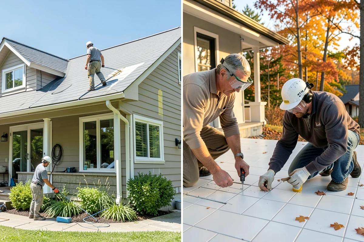 Exterior Trim Painting in Everett, Snohomish County, WA - Wash and scrape the trim, fascia, and soffits