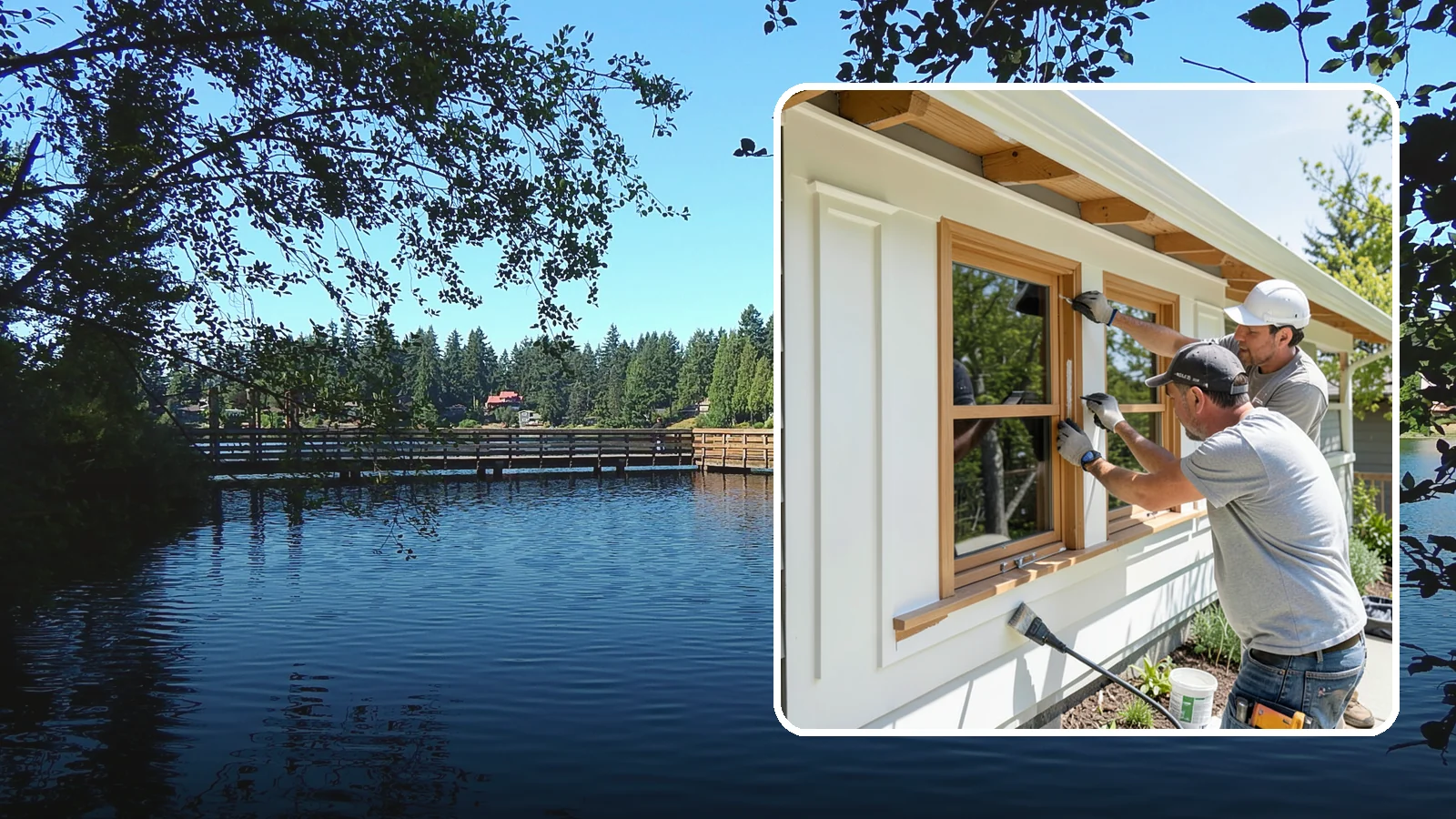 Exterior Trim Painting in Federal Way, King County, WA - Exterior trim painting renews the fascia, soffits, corners, and window casings that outline your home.