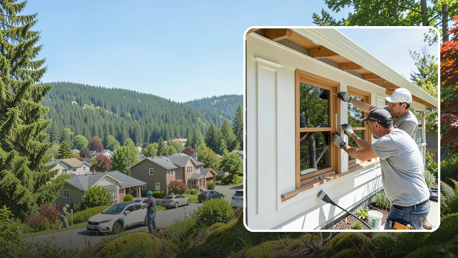 Exterior Trim Painting in Index, Snohomish County, WA - Exterior trim painting renews the fascia, soffits, corners, and window casings that outline your home.