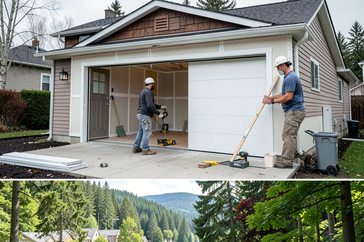 Exterior Trim Painting in Lake Forest Park, King County, WA - Exterior trim painting belongs in the dry season, from late spring to early fall, for proper adhesion and curing.